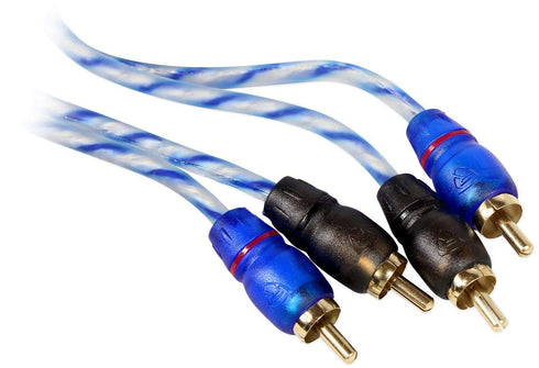 Rockville RTR032 3 Foot 2 Channel RCA Cable, Twisted Pair, 100% Copper Conductors, Split Pin Design, Noise Rejection, for Car Audio and Home Theat...