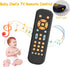 Baby TV Remote Control Toy with Light and Sound, Early Educational Music Toy with English/French/Spanish, Gift Toy for 6 Months+...
