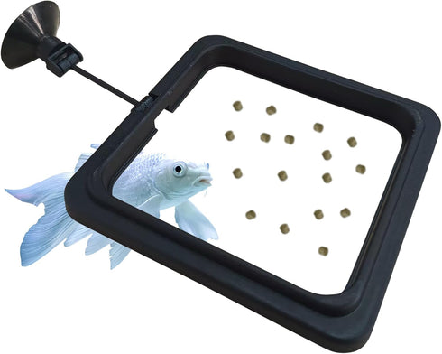 FREESEA Fish Feeding Ring for Aquarium: Square Betta Floating Feeding Ring for Fish tank...