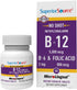 Superior Source No Shot Vitamin B12 Methylcobalamin (5000 mcg), B6, Folic Acid, Quick Dissolve Sublingual Tablets, 60 Ct, Increase Energy, Healthy...