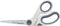 Westcott 8" Bent Titanium Bonded Non-Stick Craft Scissors with Adjustable Glide Feature (16374),White With Gray Accents...