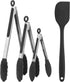 Kitchen Tongs for Cooking Locking Silicone Tongs,Buffet Tongs,Stainless Steel Serving Tongs,7,9 and 12 In Locking Food Tong with Silicon Tips Sili...