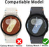 [6+6 Pack for Samsung Galaxy Watch 7 Screen Protector Case 44mm,HD Anti-Fog Tempered Glass Film & Waterproof Hard PC Bumper Cover for Galaxy Watch...