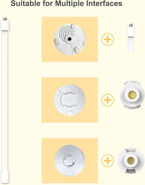 Baby Monitor Mount Compatible with BG1049 and Most Other Baby Monitors, Universal Baby Monitor Holder, Flexible Baby Camera Mount Attaches to Crib...