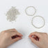 LolliBeads (R) Silver Plated Smooth Round Metal Beads Assorted Size Jumbo Pack 2100 pcs...