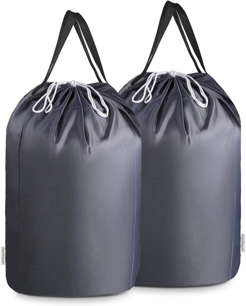 MCleanPin 140L Washable Laundry Bags with Handles,Dirty Clothes Storage for College Dorm or Travel, Laundry Liner Fit Most Laundry Hamper or Baske...
