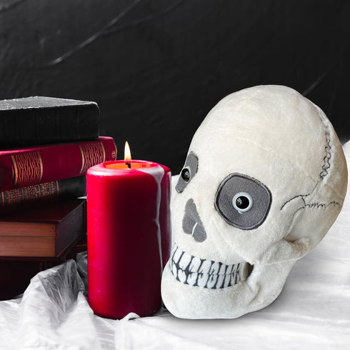 GIANTmicrobes Skull Plush, Skull Stuffed Animal, Anatomical Skull Gift, Halloween Skull Decor, Anatomy Skull, Human Skull Model Plushie, Skull Ana...