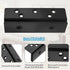 2 Pcs Bed Frame Bed Post Double Hook Slot Bracket, Heavy Duty Bed Hardware Plate Slot Attachment Bracket Bed Accessories for Wooden Bed, Black...
