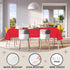 D&Z Plastic Table Cloth Disposable, 12 Pack Red Rectangle Tablecloth Individually Wrapped for Indoor&Outdoor, 54 x 108 Inch Table Cover for Party,...
