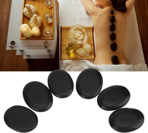ZJchao Massage Stone Set Basalt Hot Rocks Stones, Hot Spa Energy Back Massagers Body Health Care Tool for Spa Massage Heat Rock Massaging Kit Hot ...