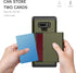Galaxy Note 9 Case, Heavy Duty Shockproof Rubber Hybrid Rugged Hard Back Cover with ID Credit Card Slot Holder Case Compatible with Samsung Galaxy...
