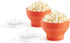 Lékué Mini Microwave Popcorn Maker, Set of 2, Red...