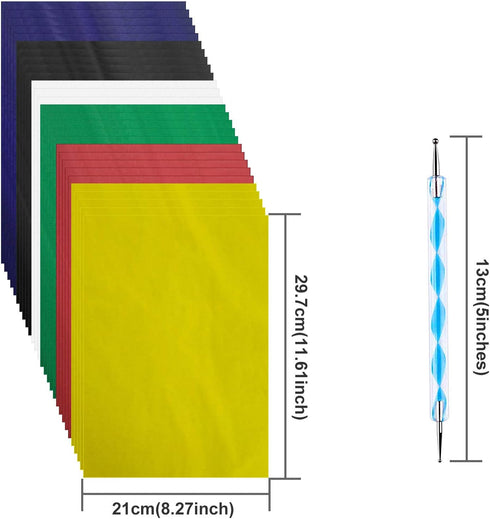 120 pcs Transfer Paper Carbon Tracing Paper Carbon Water-Soluble Transfer Paper for Transfer Pattern on Fabric,Wood,Cross Stitch Cloth,Paper, Hand...