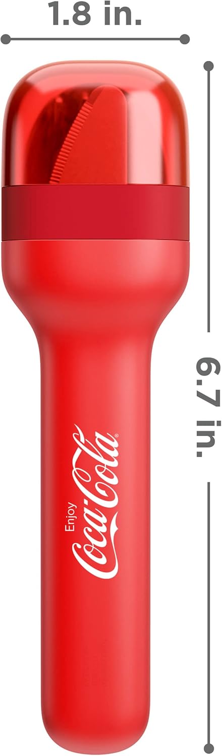 ZOKU Coca-Cola Pocket Utensil Set | Stainless Steel Fork, Knife, and Spoon Nest in Hygienic Case | Portable Design for Travel, School, Work, Picni...