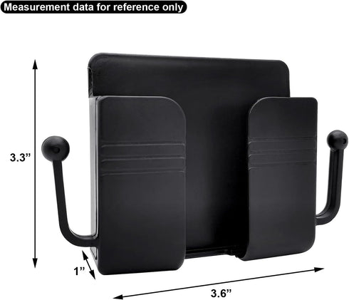 Self-Adhesive Wall Mount Phone Holder with Hooks Phone Stand Charging Holder for Smartphones Cellphone Bracket Phone Holder for Wall Home Office R...