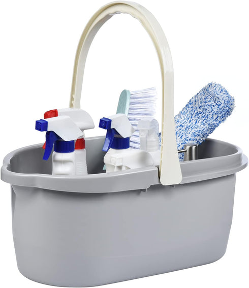 Haundry 4.5 Gallon Cleaning Bucket, Good Grips Household Mop Bucket for Cleaning Supplies, Cleaning Caddy Organizer Basket with Handle, 17.1L, Gre...