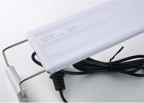 HITOP Full Spectrum LED Aquarium Light – 12” 16” 24” 32” Classic Fish Tank Light with RGB LEDs, with Timer and Stable Extendable Brackets (12-20in...