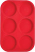 Mrs. Anderson's Baking 6-Cup Muffin Top Pan, Non-Stick European-Grade Silicone...