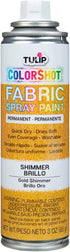 Tulip ColorShot Instant Fabric Spray Color 3oz. Gold Shimmer...