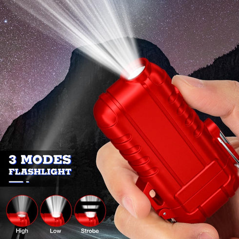 LcFun Plasma Lighters Rechargeable Electric Lighter Outdoor Windproof Arc Lighter USB C Lighter Flameless Electronic Lighter for Camping Gear, Sur...