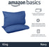 GiveAbay Basics 400 Thread Count Cotton Pillow Cases, King, 40" L x 20" W, Navy - Set of 2, Pillows Not Included...