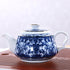 Alipis Porcelain Teapot, Blue and White Tea Pot Chinoiserie Chinese Teapot With Strainer Hole Vintage Flower Coffee Pot Pitcher For Kung Fu Tea Lo...