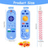 Baby Teether Toys, 2PCS Silicone Teething Toys, Remote Control Shape Teething Toys with 2PCS Pacifier Clip, Teething Relief Toys for Baby 3-24 Mon...