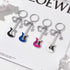 Punk Music Bass Electric Guitar Keychain, Guitar Love Heart Star Key Teens Girls Music Lovers...