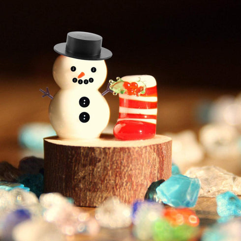 800pcs Christmas Snowman DIY Craft Kit Including 80 Mini Black Top Hats, 80 Carrot Snowman Noses, 160 Snowman Hands, 480 Tiny Black Buttons for Ch...