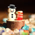 800pcs Christmas Snowman DIY Craft Kit Including 80 Mini Black Top Hats, 80 Carrot Snowman Noses, 160 Snowman Hands, 480 Tiny Black Buttons for Ch...