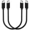 1FT USB C to USB C Cable 100W 2 Packs, Short USB C 3.1 Fast Charging PD Cord, 10Gbps High Speed Data, 4K@60Hz Video Output Compatible for iPhone 1...