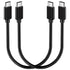 1FT USB C to USB C Cable 100W 2 Packs, Short USB C 3.1 Fast Charging PD Cord, 10Gbps High Speed Data, 4K@60Hz Video Output Compatible for iPhone 1...
