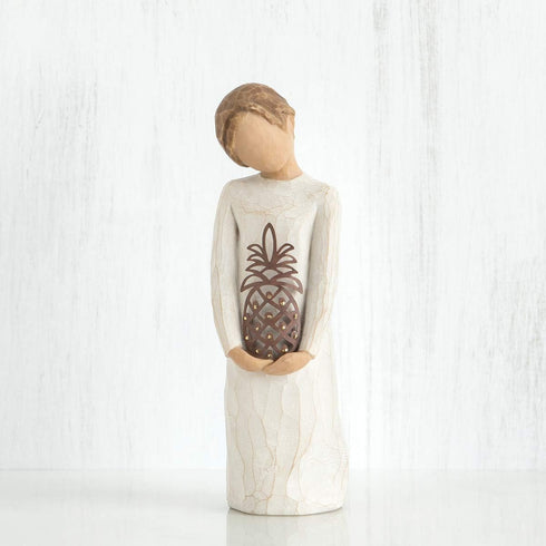Willow Tree Gracious, A Warm Welcome from me to You, A Hostess Gift for Holiday Parties, Welcoming Gift for New Homeowner or Housewarming, Sculpte...