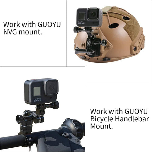 Aluminum Alloy 360 Degree Rotation Ball Joint Mount Adapter Swivel Arm Mount Pivot Extension Accessories Compatible with Gopro Hero 13 Black,Hero ...