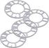 GAsupply Universal 3mm Wheel Spacers, 4 Pcs Universal Wheel Adapters for Most 4 & 5 Lug Wheels/Rims PCD 98mm-120mm...
