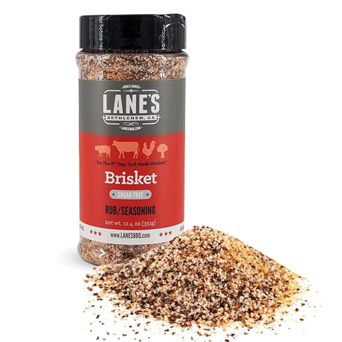 Lane's Brisket Rub Seasoning, All-Natural Championship Butt Rub Seasoning, Perfect for Burger, Steaks, and Pork Rubs for Smoking, Made in USA, 12....
