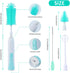 Electric Bottle Brush Cleaner, Electric Baby Bottle Brush Set Including Waterproof Bottle Cleaner, Nipple Brush, Straw Cleaner, Mixer, Bottle Dryi...