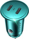 Type C Car Charger Mini Cigarette Lighter USB Charger, 40W USB C Car Charger Fast Charging, PD 3.0 Dual Port Car Charger Compatible with Galaxy S2...