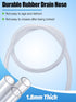 10ft Air Conditioner Drain Hose, 3/5 inch Portable AC Drain Hose Connector, Replacement for Universal Mini-Split Unit and Window Air Conditioner U...