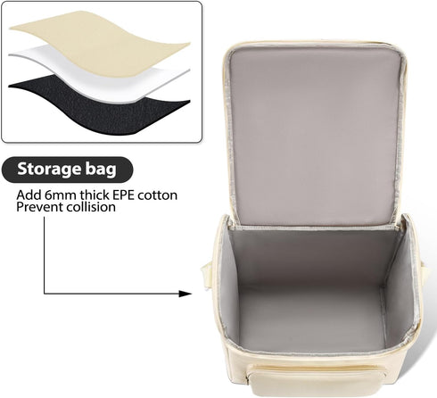 Mini Fridge Travel Case, 4L/6 Cans Portable Cover Storage Bag for Frigidaire EFMIS129 Compact Refrigerators,for AstroAI Mini Fridge,for Cooluli Mi...