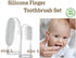 haakaa Silicone Baby Finger Toothbrush Set -360º Bristle for Baby Oral Gum Cleaning| Baby Teething Training| Newborn Oral Massager, BPA Free,2PK -...