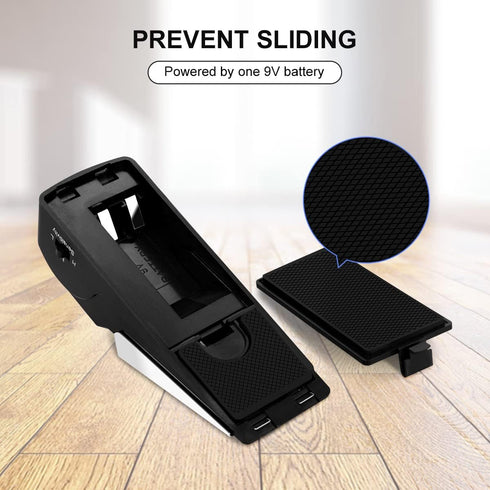 3 Pack Door Stop Alarm, Door Stopper with 120DB Security Alarm, Floor Wedge Door Stop Siren, Door Security Devices for Traveling, Apartment, Hotel...