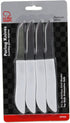 Chef Craft Select Paring Knife Set, 2.5 Inch Blade 6 Inches In Length 4 Piece Set, Stainless Steel/Black...