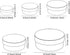 BENECREAT 5 Sizes Papier Mache Flat Round Boxes Nesting Stacking Craft Paper Gift Box for Candy Chocolate Biscuits, Halloween Christmas, Wedding F...
