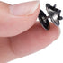 Canomo 50 Pairs Butterfly Clutch Tie Tacks Pin Backs with 10mm Blank Pins(Black)...