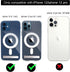 iPhone 12/12 Pro Clear Case 6.1 - MagSafe Compatible, Magnetic Metal Kickstand, Slim Shockproof Protective...