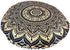 32" Gold Mandala Barmeri Large Floor Pillow Cover Cushion Meditation Seating Ottoman Throw Cover Hippie Decorative Zipped Bohemian Pouf Ottoman Po...