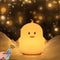 WHA&DARREN Penguin Night Light for Kids, Children Lamp Portable Rechargeable Silicone Baby Night Light, Remote Controlled Children's Animal Lamp K...