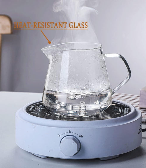 Roast'n Berry Hand Infused Coffee Maker, 300ml Borosilicate Glass Jug, Walnut Handle and Coffee Maker Lid...