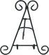 HUJI Sturdy Iron Display Stand Holder for Home Kitchen Decoration Platters, Pictures, Frames and Books. (1, 9")...